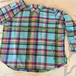 Polo Ralph Lauren Multicolor Pastel Plaid Shirt